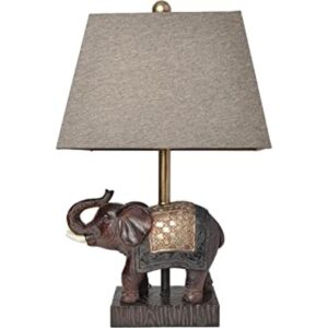 Elegant Designs LT3305BWN Lámpara de mesa de elefante_1