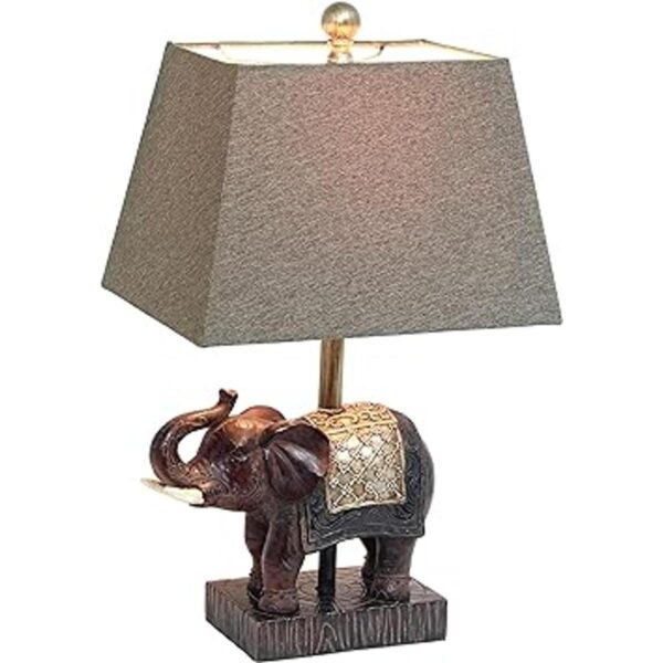 Elegant Designs LT3305BWN Lámpara de mesa de elefante_2
