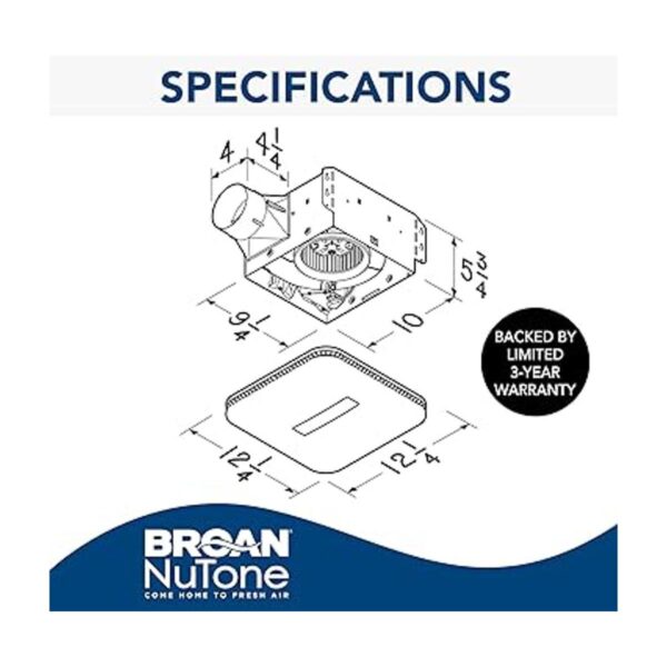 BroanNuTone AR110LKVV SurfaceShield Vital Vio Ventilación_2
