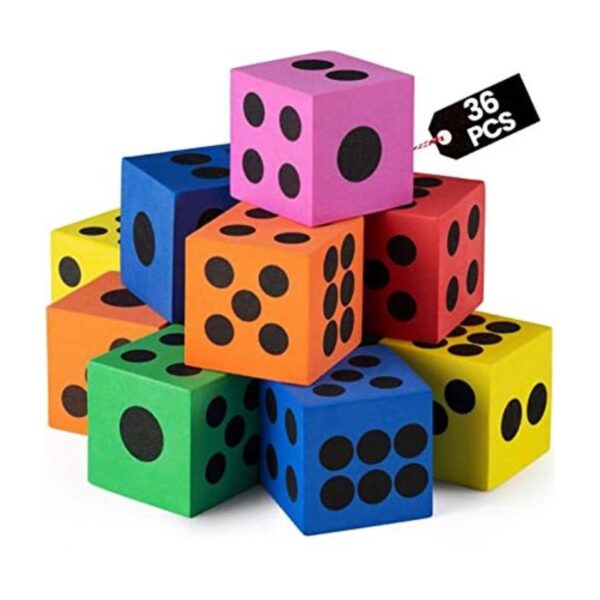 Bedwina Juego de dados de espuma paquete a granel de 36_1