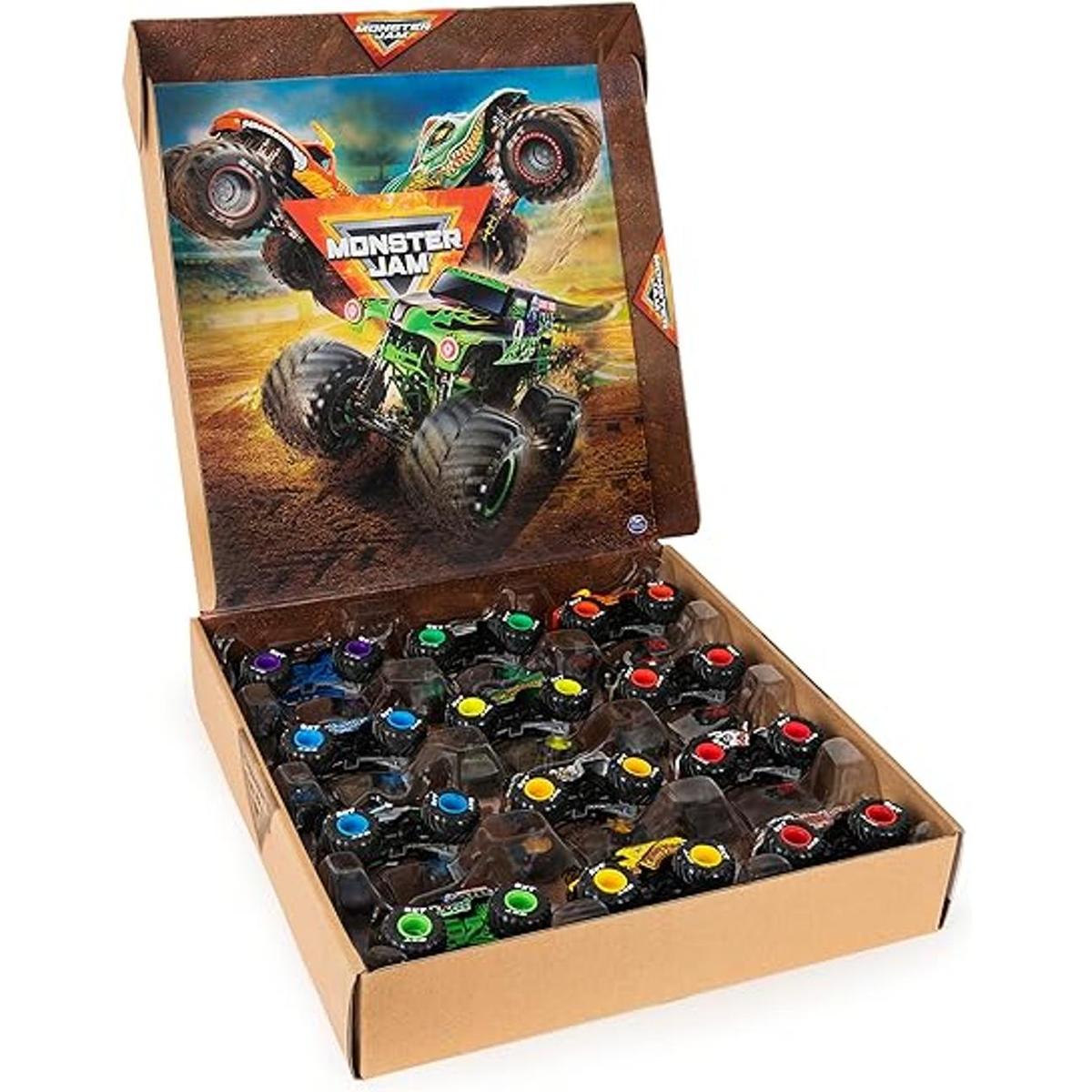 Monster Jam Paquete de 12 camiones monstruos de fundición