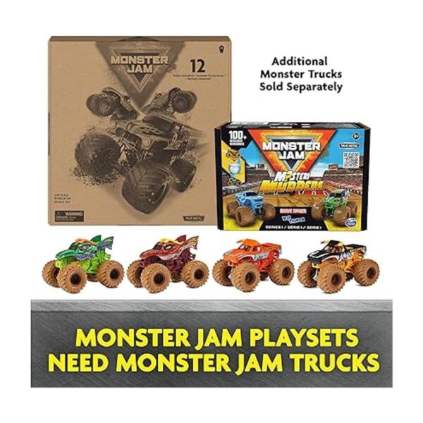 Monster Jam Paquete de 12 camiones monstruos de fundición_6