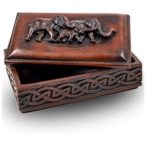 IYARA CRAFT Caja de almacenamiento de elefantes pequeños_1