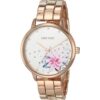 Nine West Reloj de pulsera acentuado de cristal para mujer_1