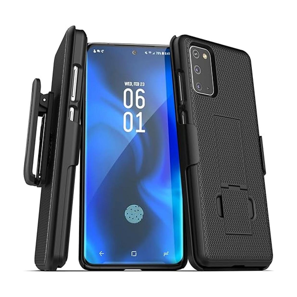 Encased Funda para Galaxy S20 con clip para cinturón