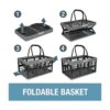 CleverMade Cestas plegables de plástico para la compra de_6