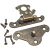 Juego de 4 ganchos decorativos de bronce con cierre a