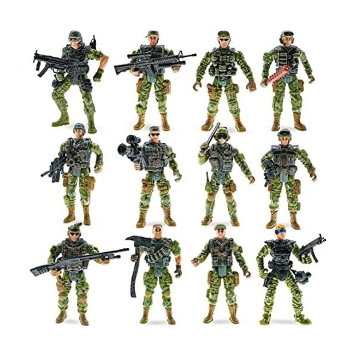 Figuras de acción de los hombres del ejército conjunto de