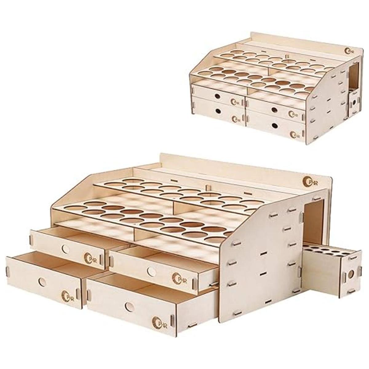 OPHIR Estante de pintura de madera organizador de