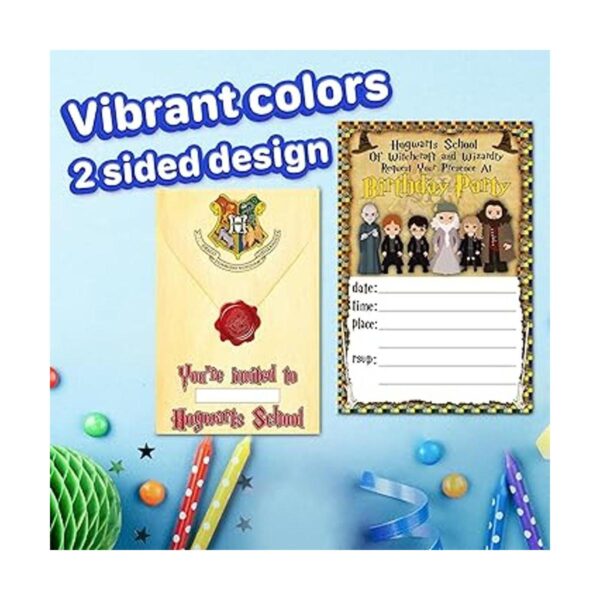 Tarjetas de invitación y sobres de Harry Potter 20_4