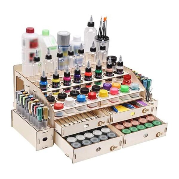 OPHIR Estante de pintura de madera organizador de_2