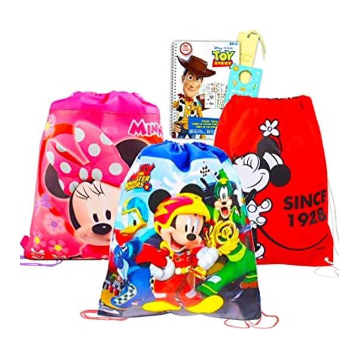 Disney Mickey Mouse Mochila con cordón para niños y