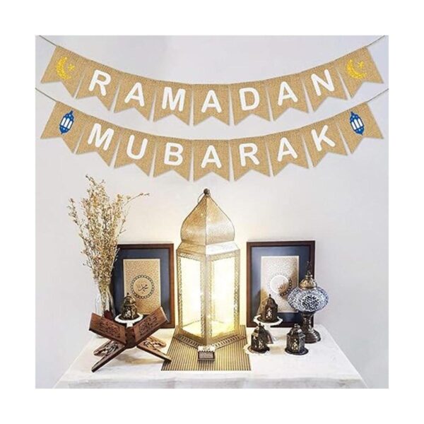 Ramadan Mubarak Banner Arpillera Ramadán Mubarak