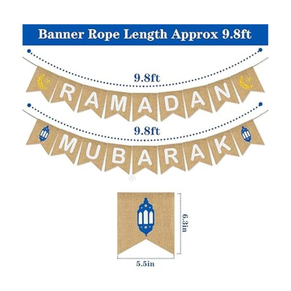 Ramadan Mubarak Banner Arpillera Ramadán Mubarak