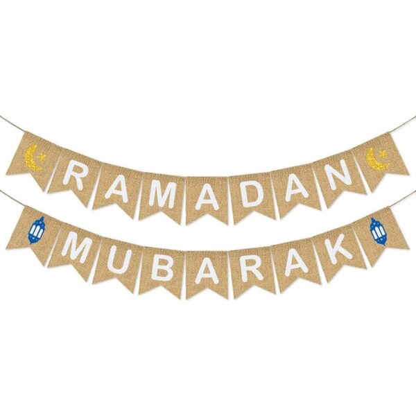 Ramadan Mubarak Banner Arpillera Ramadán Mubarak