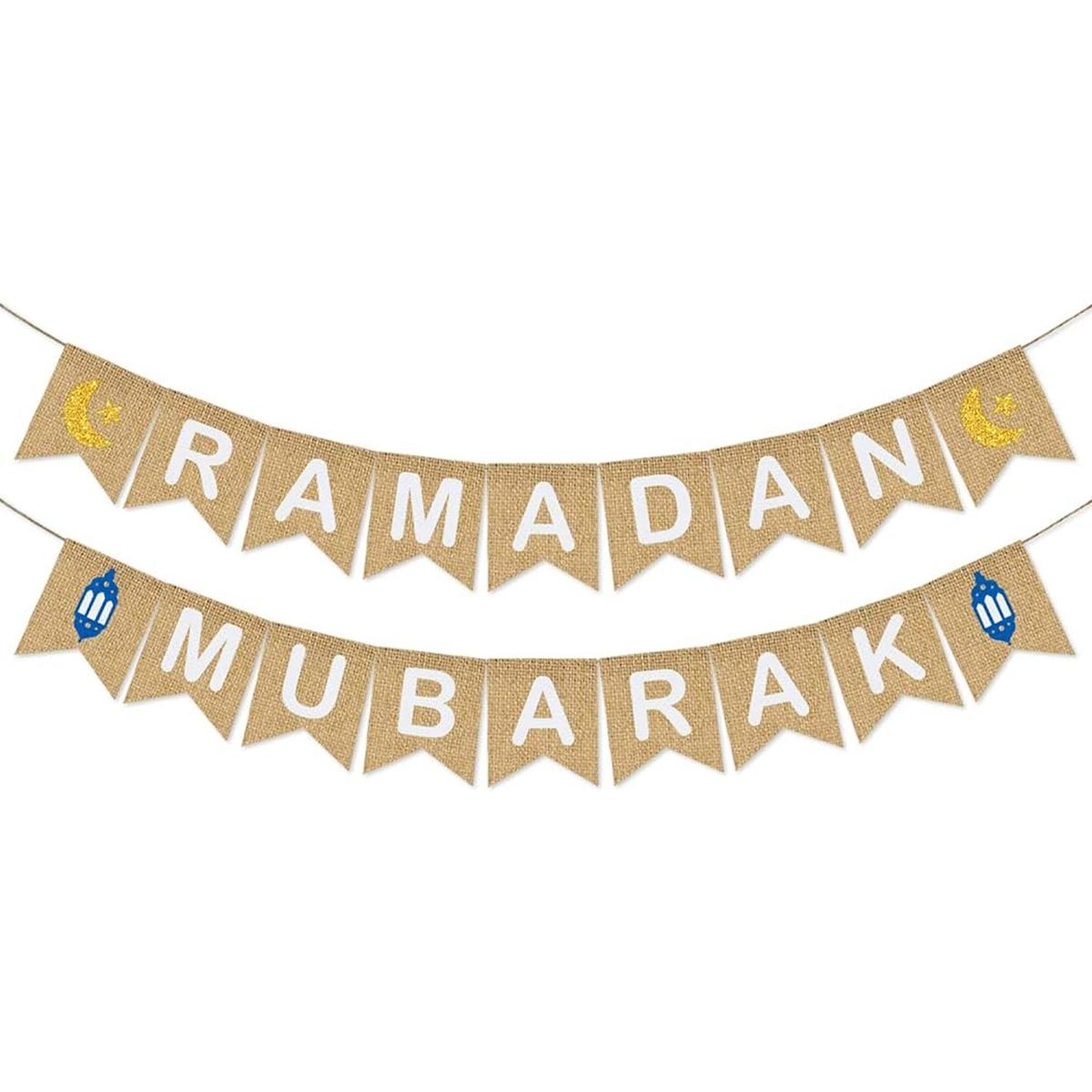 Ramadan Mubarak Banner Arpillera Ramadán Mubarak