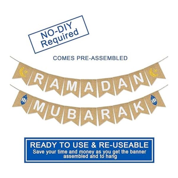 Ramadan Mubarak Banner Arpillera Ramadán Mubarak