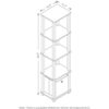 FURINNO TNT No Tools Estante decorativo de 5 niveles_3