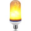 Munetoshi 3 bombillas LED de fuego E26 4 modos de luz de