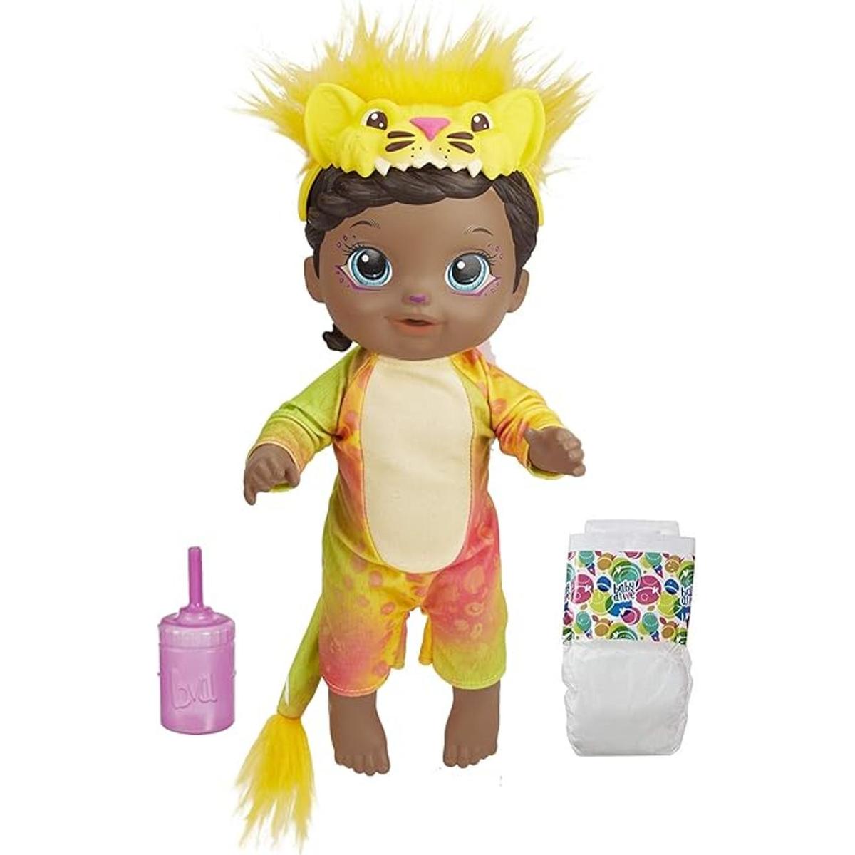 Baby Alive Muñeca Rainbow Wildcats león accesorios