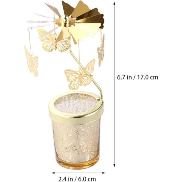 Garneck Soporte giratorio para velas de vela giratoria
