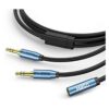 MillSO Divisor de audio hembra a 2 machos de 0.138 in TRS_1