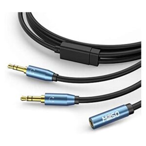 MillSO Divisor de audio hembra a 2 machos de 0.138 in TRS_1