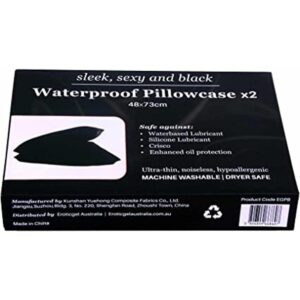 Juego de dos fundas de almohada impermeables de 18.9 x_1