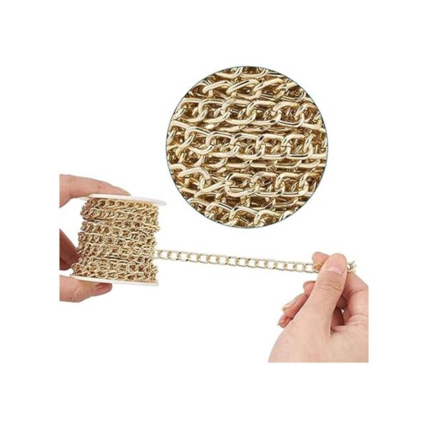 Craftdady Cadena de aluminio sin soldar con bobina de_2