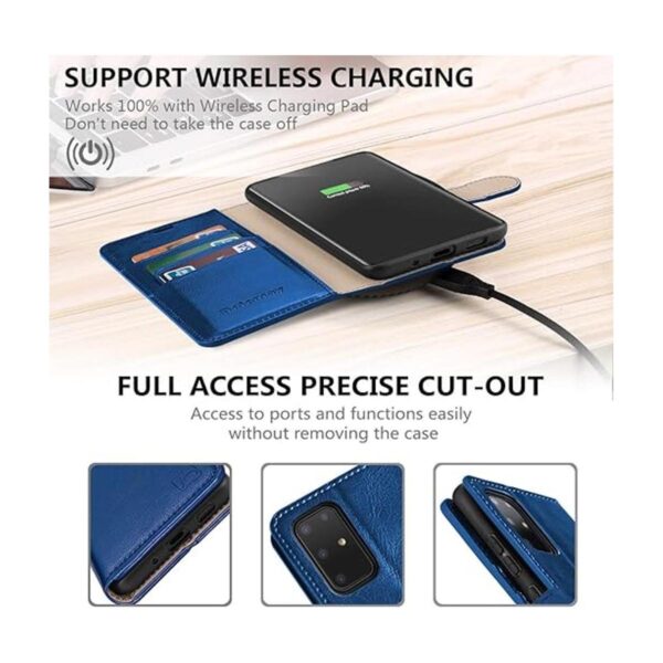Belemay Funda tipo cartera para Galaxy S20 Plus piel de_5