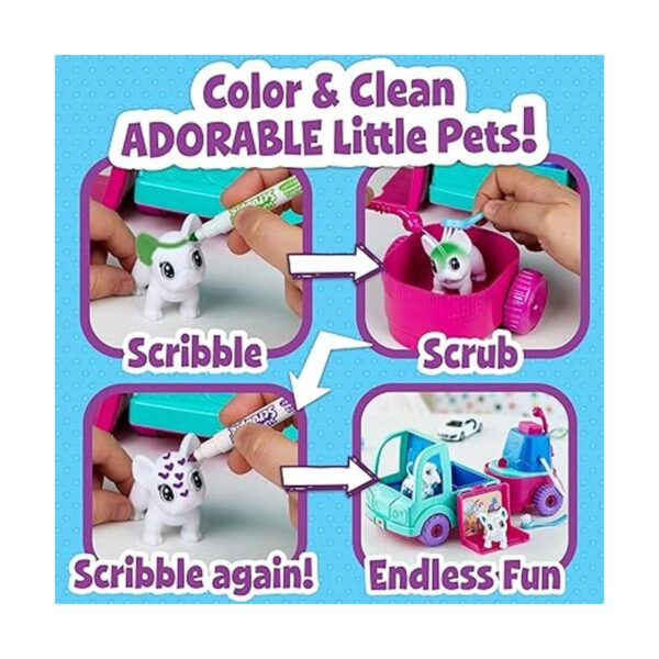 Crayola Scribble Scrubbie Pet Grooming Truck set de_3