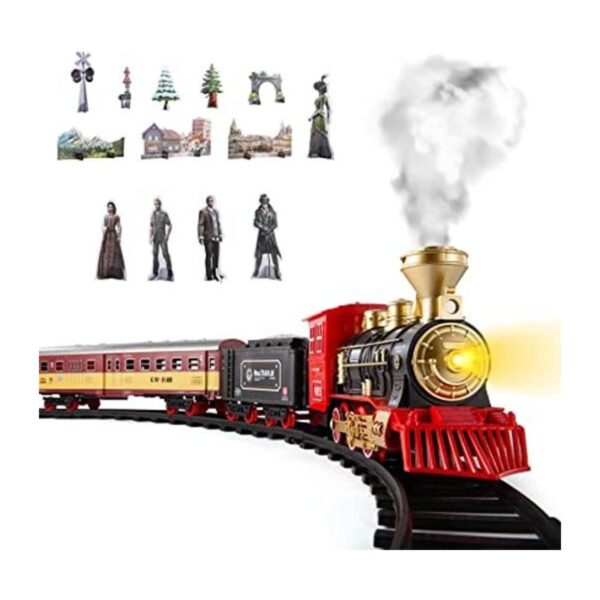 Juegos de tren con motor de locomotora de vapor coche de_1