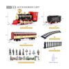Juegos de tren con motor de locomotora de vapor coche de_6