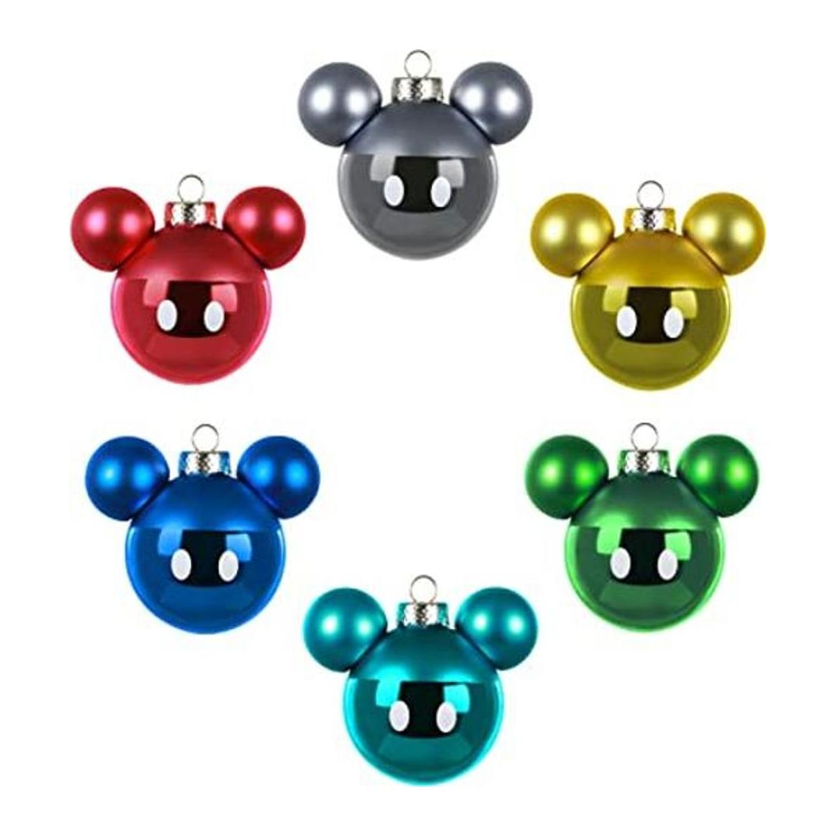 Hallmark Keepsake Adornos de Navidad de cristal Mickey