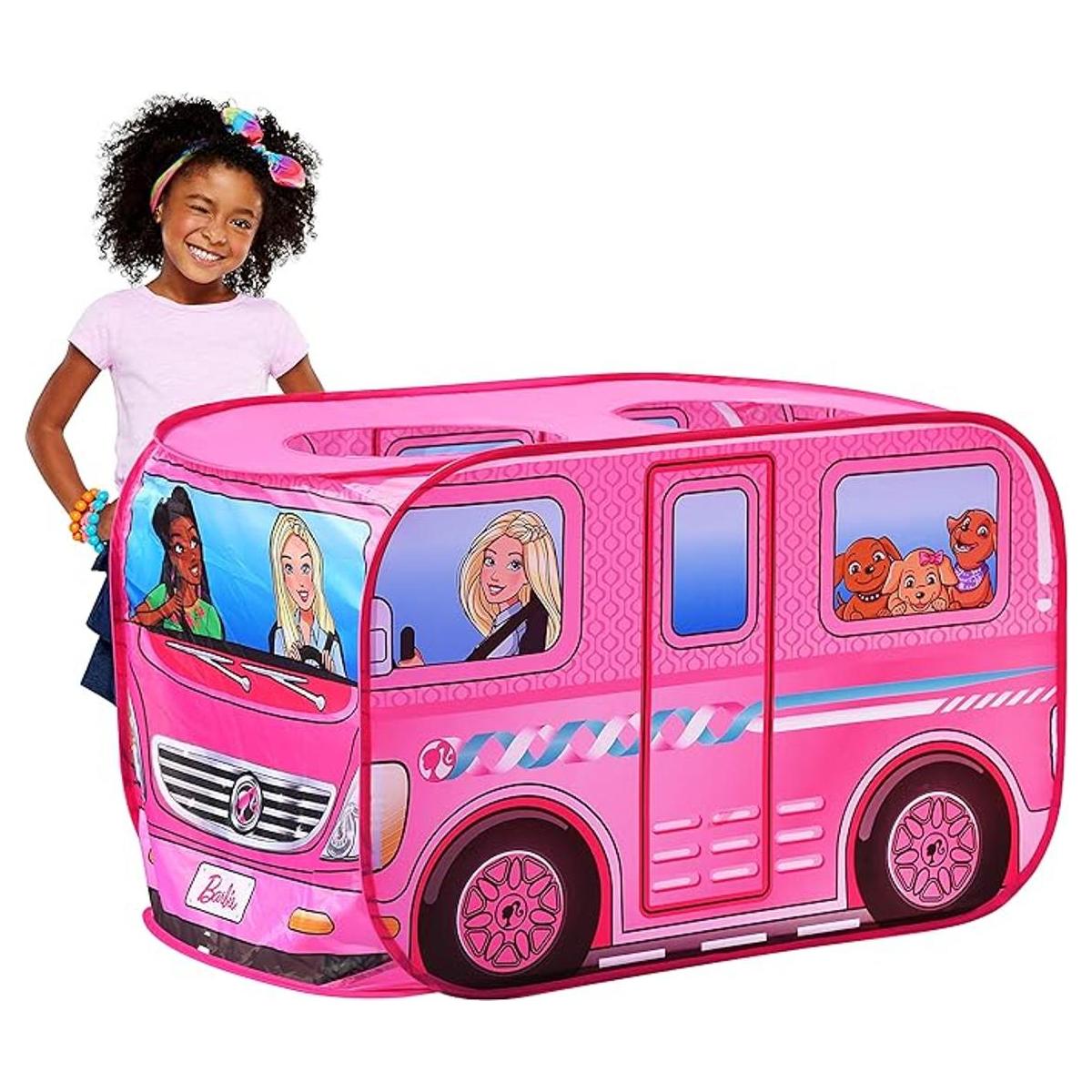 Tienda de campaña desplegable Barbie Camper casa de