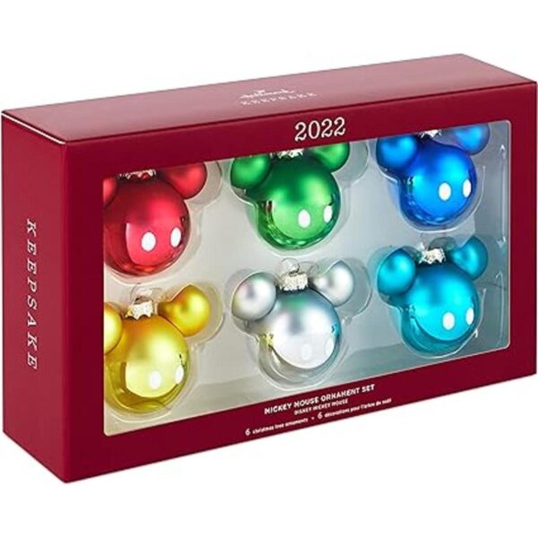 Hallmark Keepsake Adornos de Navidad de cristal Mickey_3