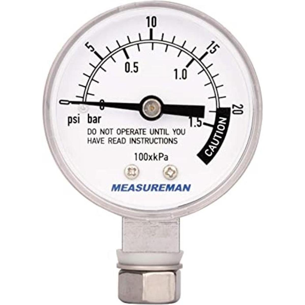 MEASUREMAN Medidor de olla a presión de acero inoxidable