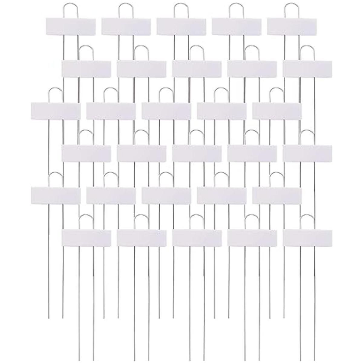 Foraineam 30 etiquetas de metal para plantas de plantas