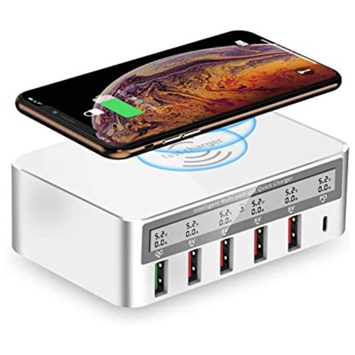FUHAOXUAN Cargador rápido USB estación de carga rápida