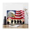 Karyees Kit de pintura de bandera americana para