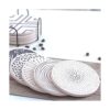 Juego de 6 posavasos para bebidas absorbentes con soporte