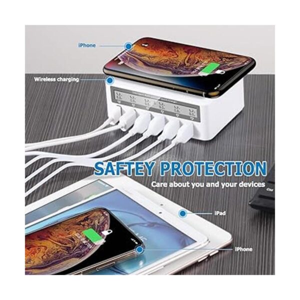 FUHAOXUAN Cargador rápido USB estación de carga rápida_3