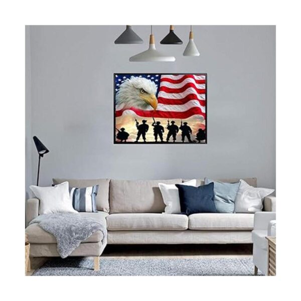 Karyees Kit de pintura de bandera americana para