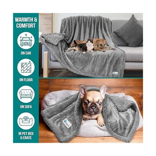 PetAmi Manta impermeable para perro adecuada para cama_2