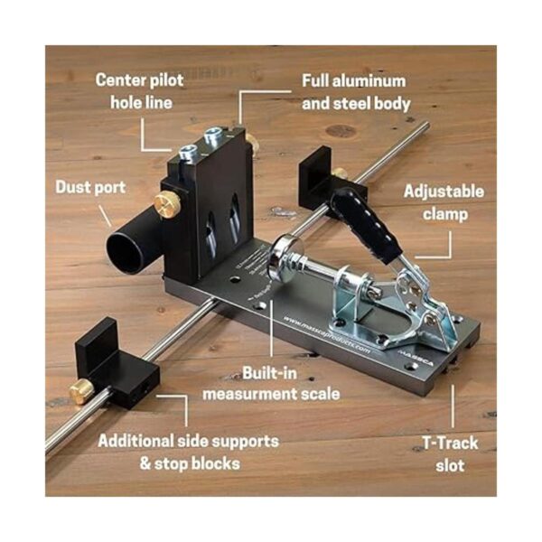 Massca Sistema de perforación de bolsillo de aluminio Pro_6