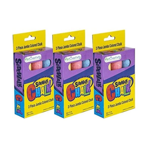 ArtCreativity Juego de tiza jumbo para niños 3 cajas_1