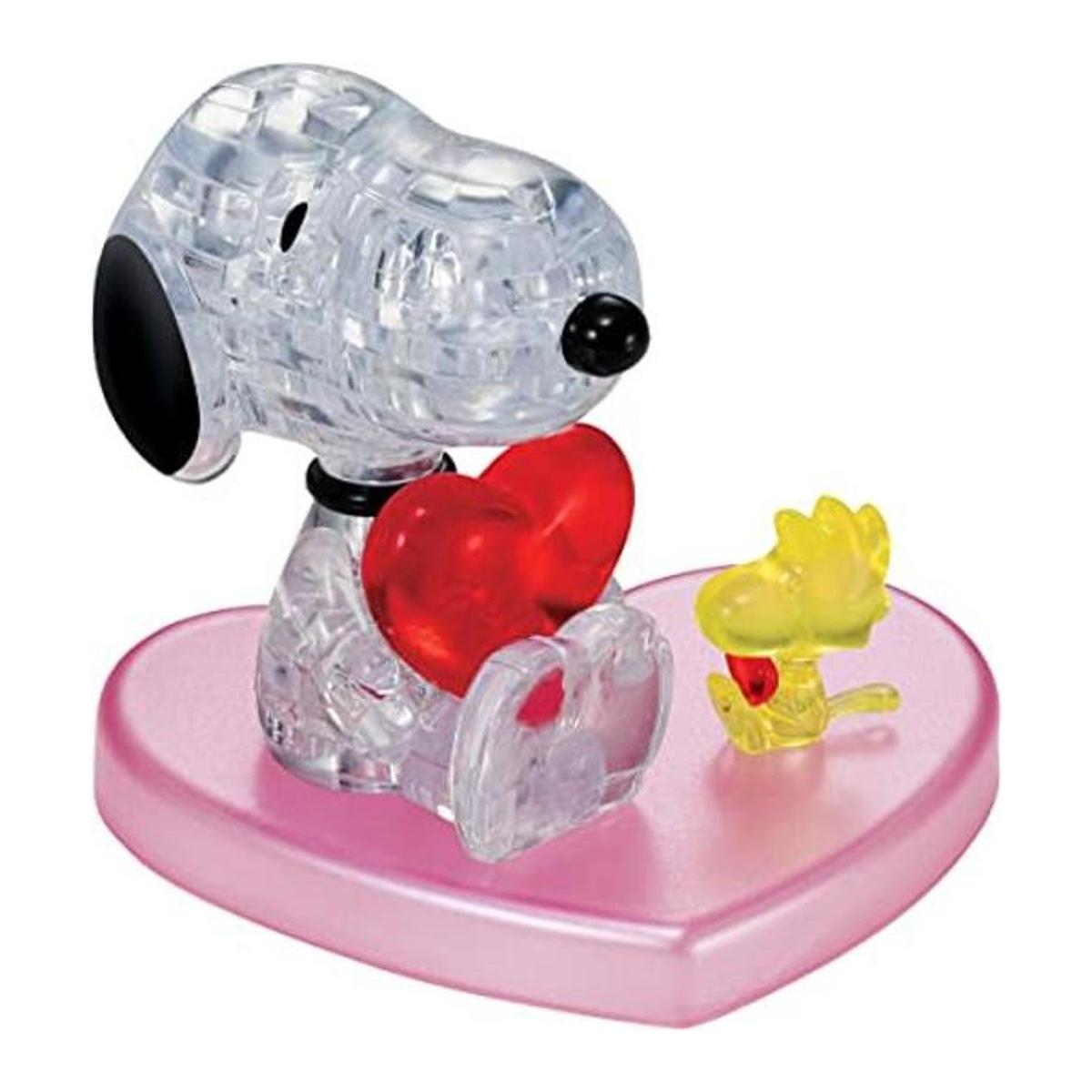 Rompecabezas de cristal en 3D de Bepuzzled Snoopy Loves