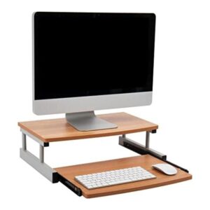 Mind Reader 2TSLIDEBRN Soporte elevador para monitor de 2_1