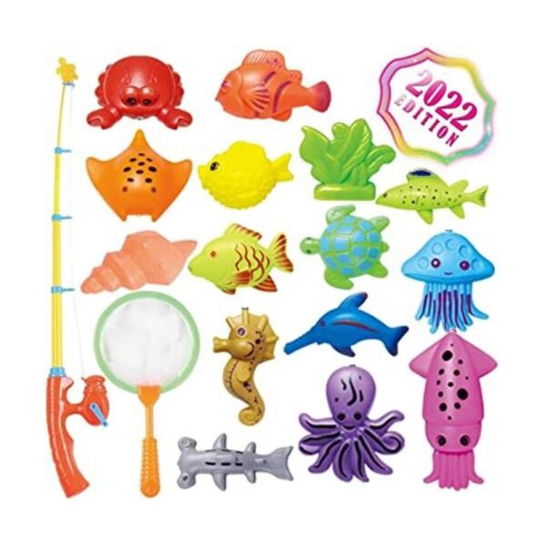 CozyBomB Juego de juguetes de baño de pesca para niños 17_1