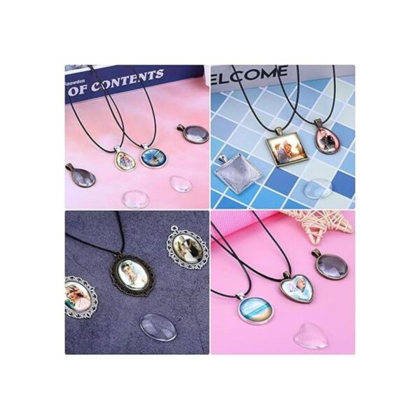 Bandejas colgantes con cabujones de cristal para hacer